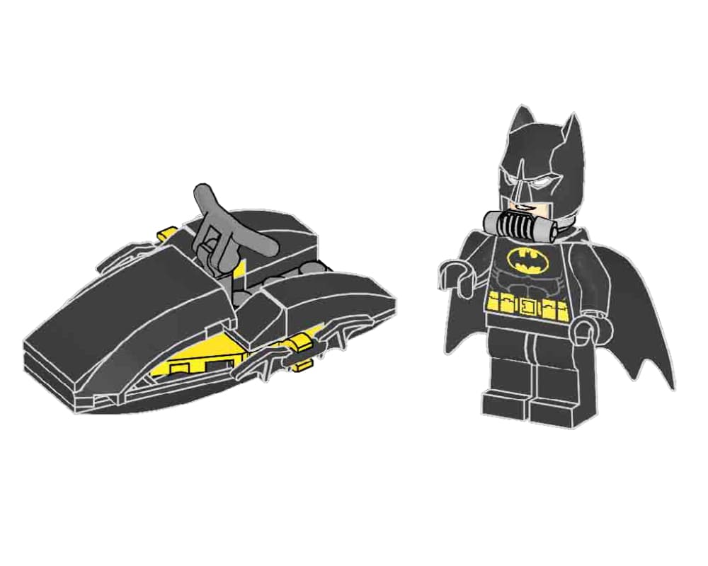 Batman on Jet Boat