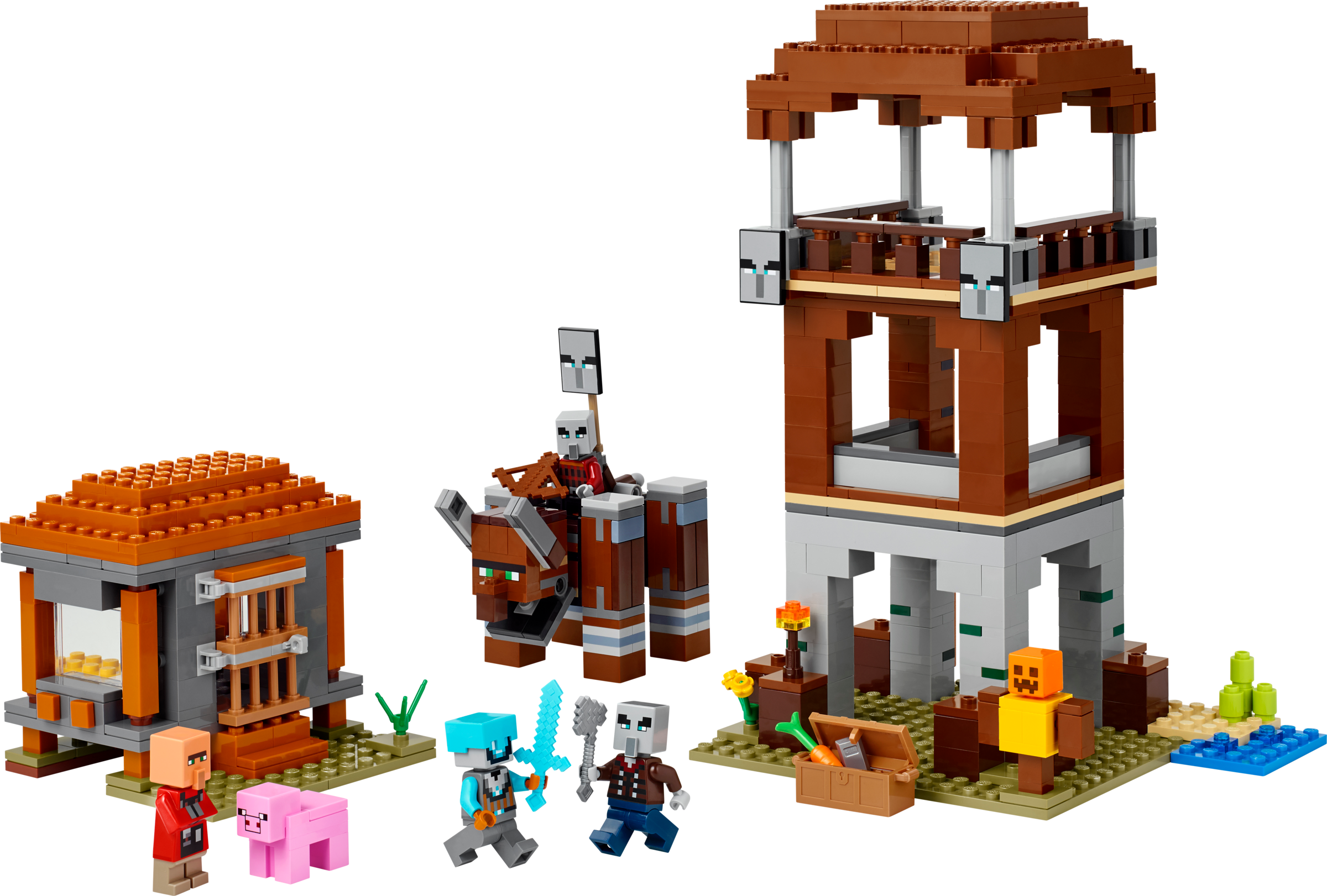 The Pillager Outpost and Ravager