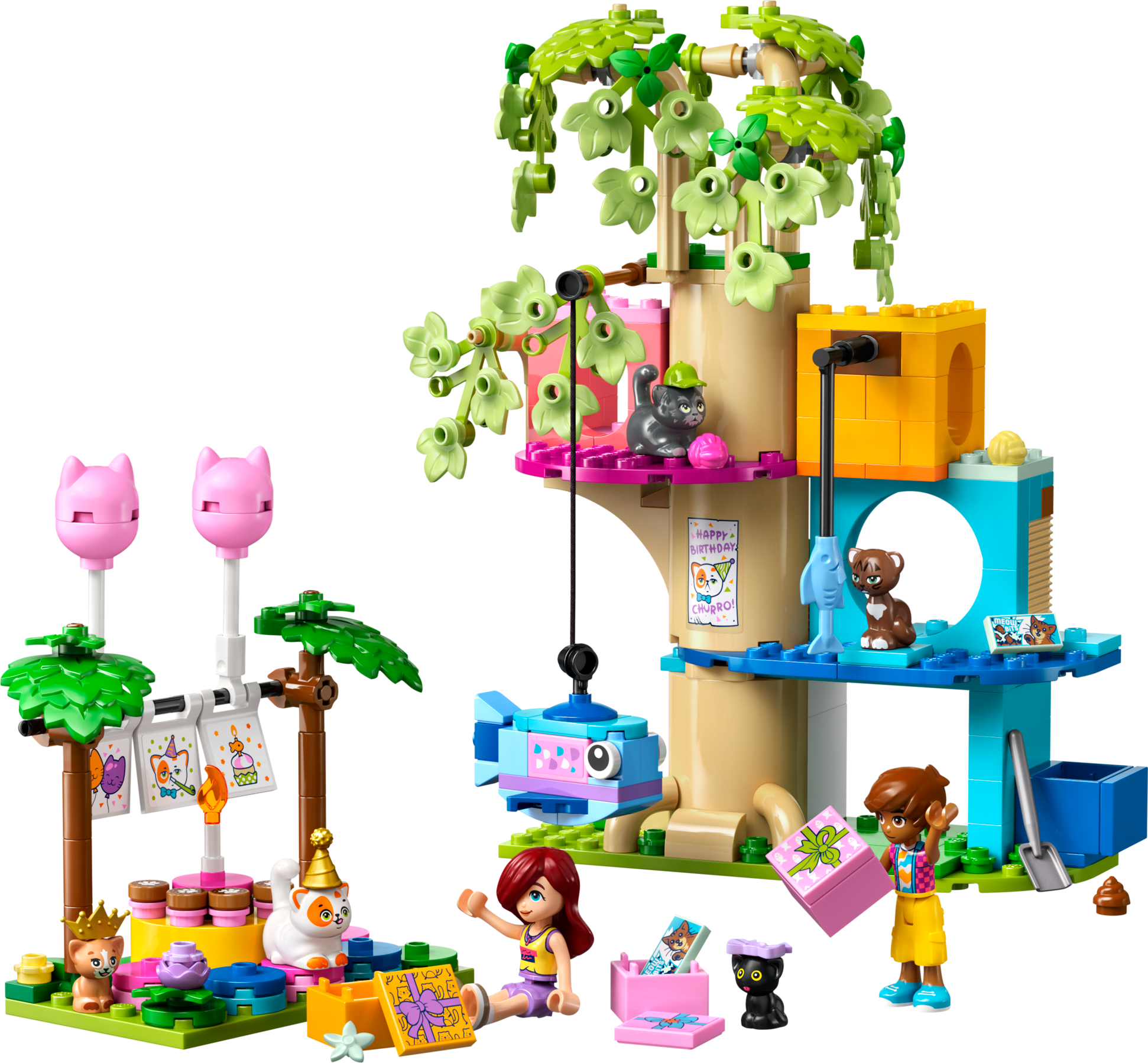 Cat Birthday Party & Tree House