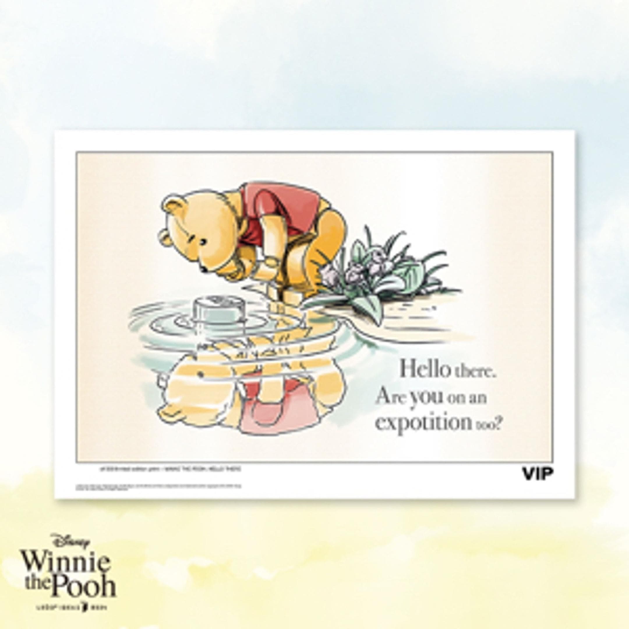 Winnie the Pooh Sketch: "Hello"