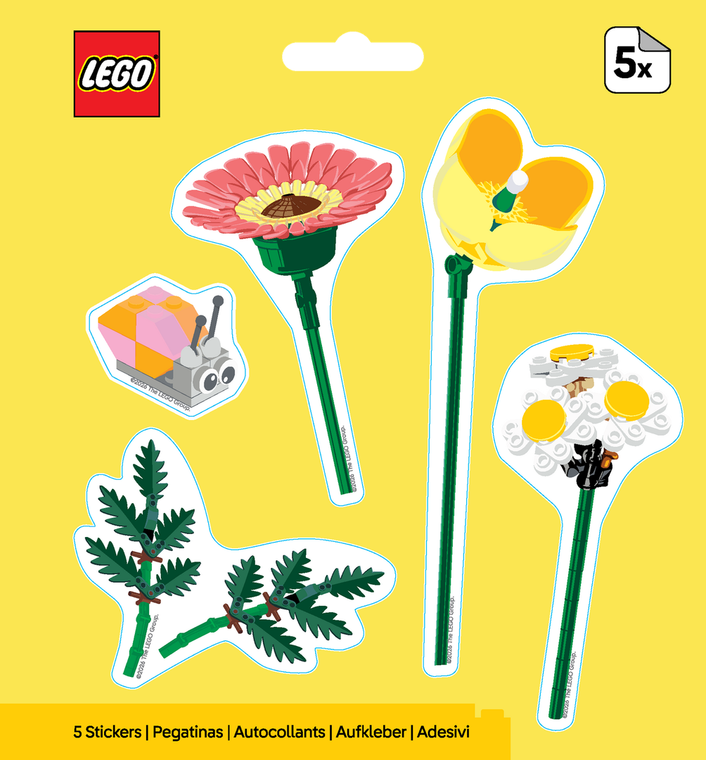 Botanicals Snail Bouquet Stickers