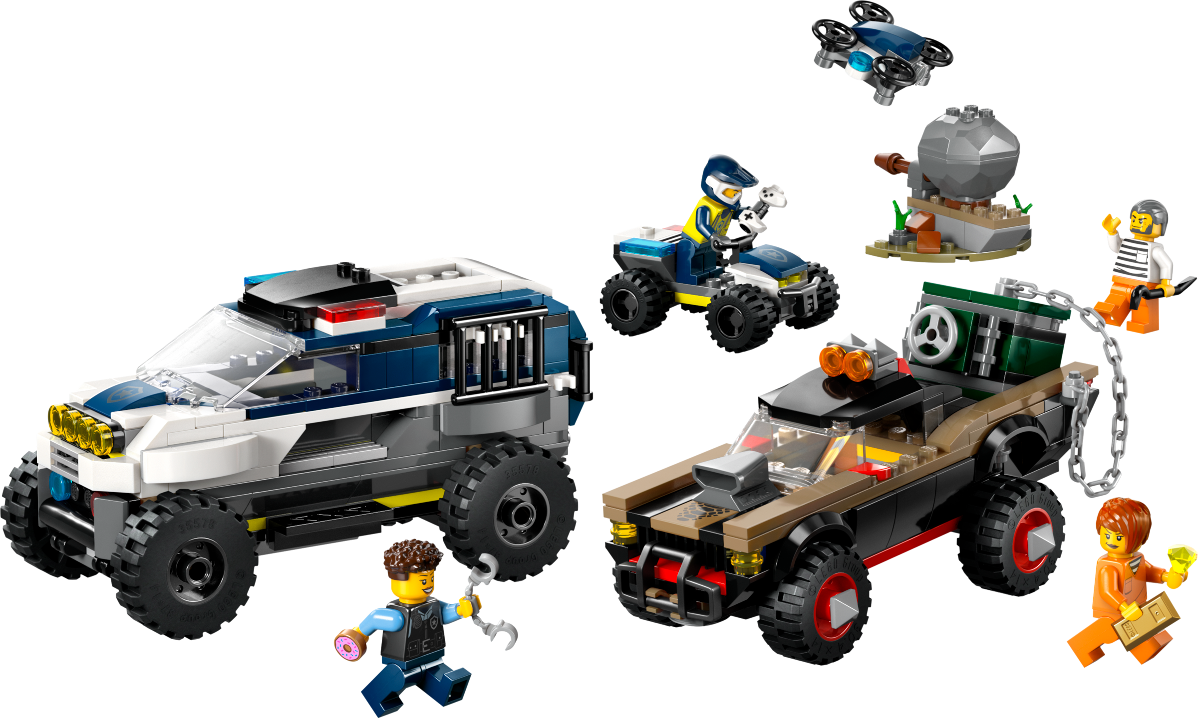 Off-Road Police Car Chase