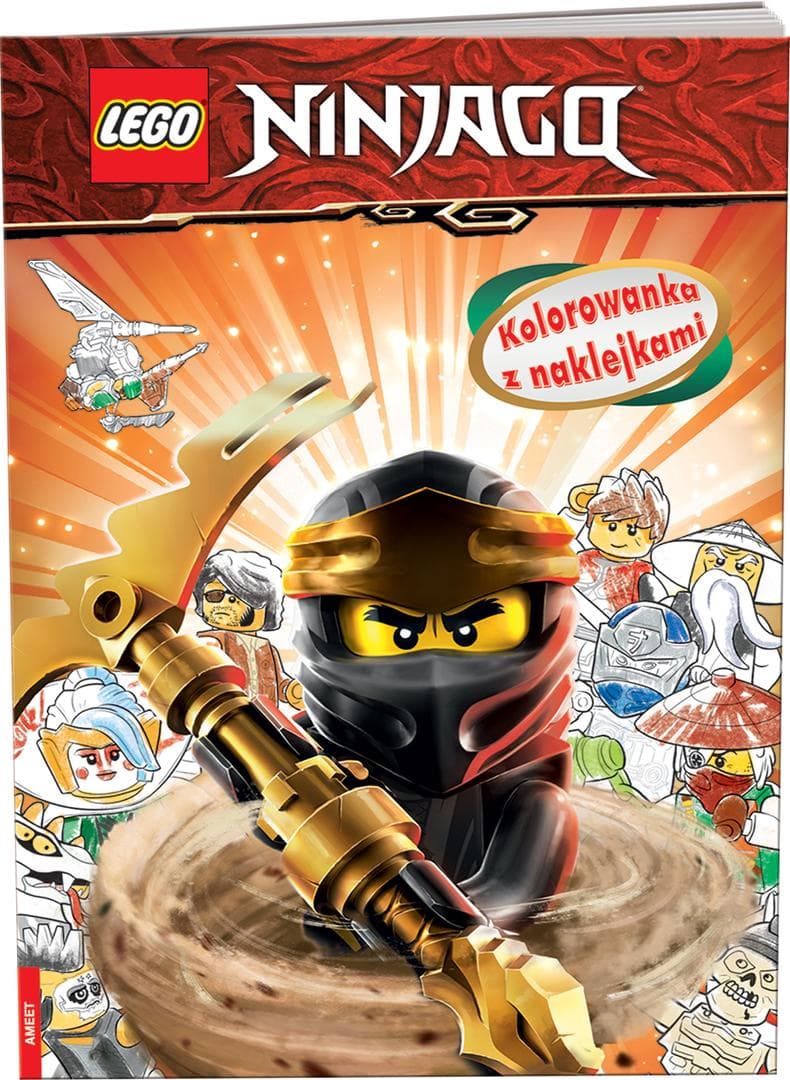 Ninjago: Kolorowanka zย Naklejkami