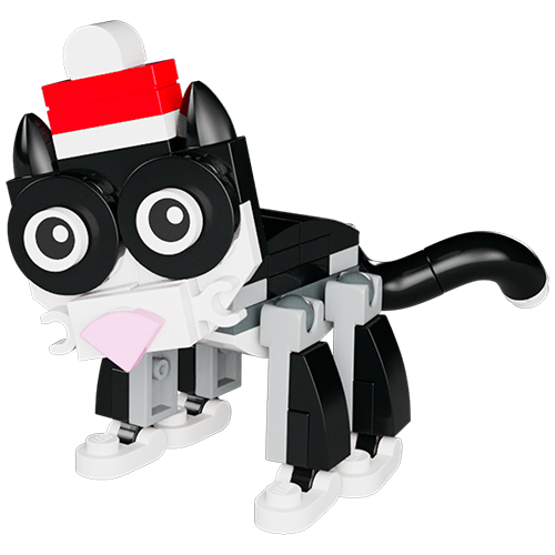 5x Festive Cats