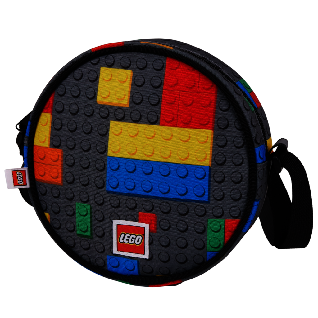 Coloiurful Bricks Round Crossbody Bag