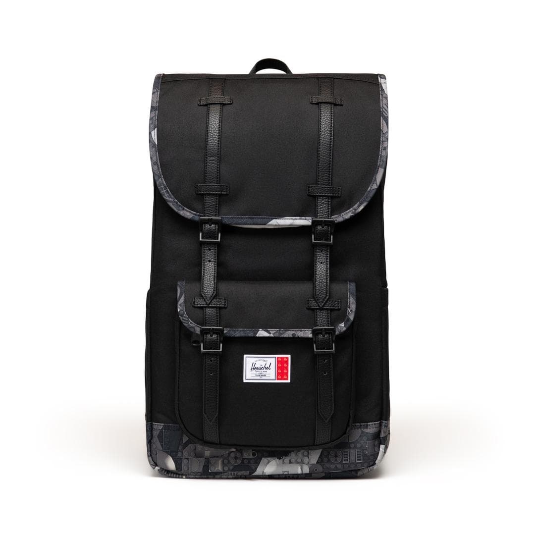 Herschel Little America Backpack - Abstract Bricks Black