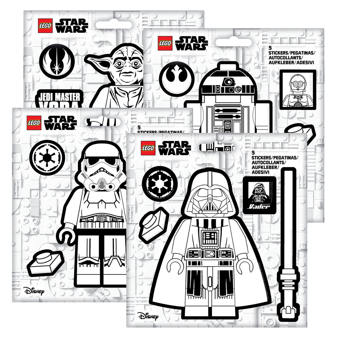Star Wars Black and White Stickers
