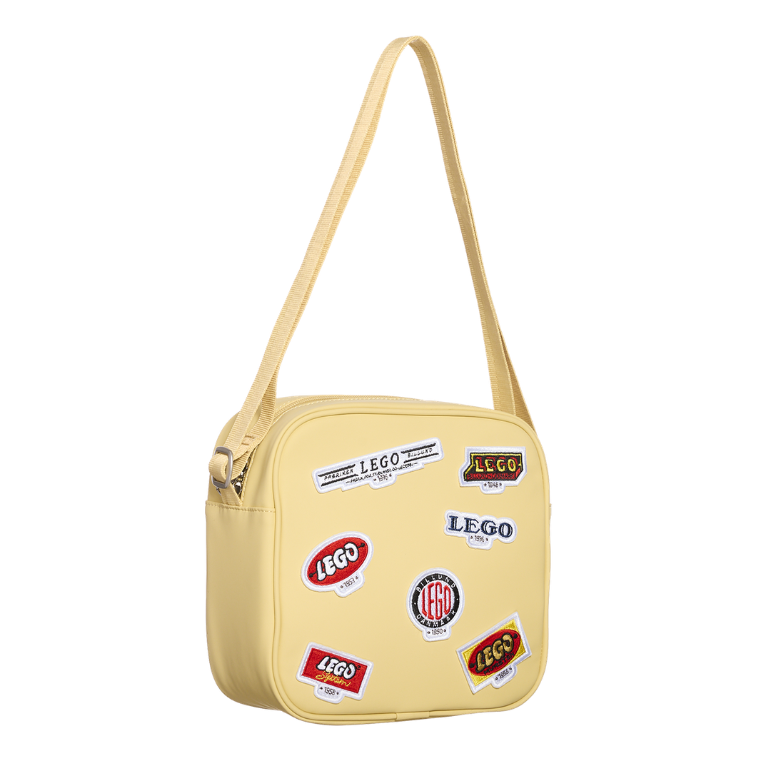 Crossbody Handbag - Retro Logos (Retro Yellow)
