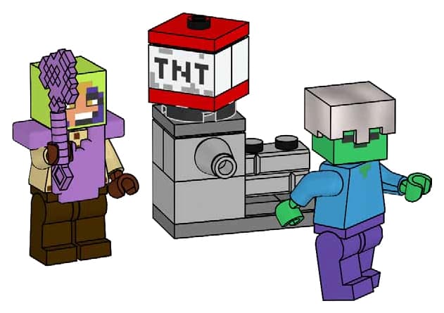 Hero, Zombie and TNT Launcher